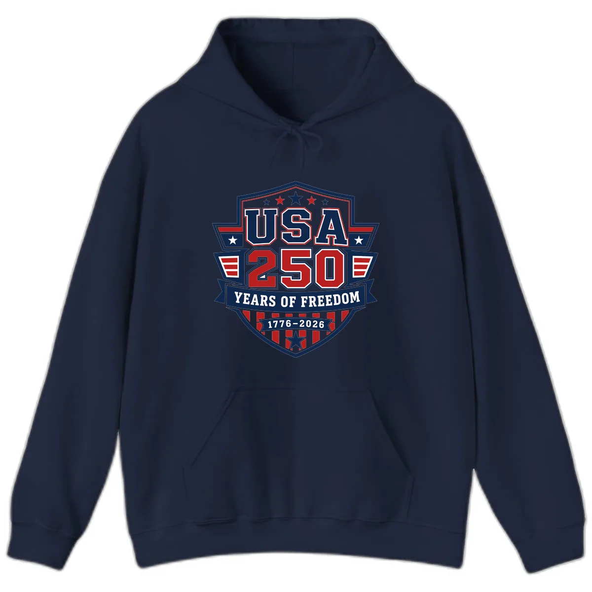 USA 250 Years Of Freedom Celebration Hoodie in Navy