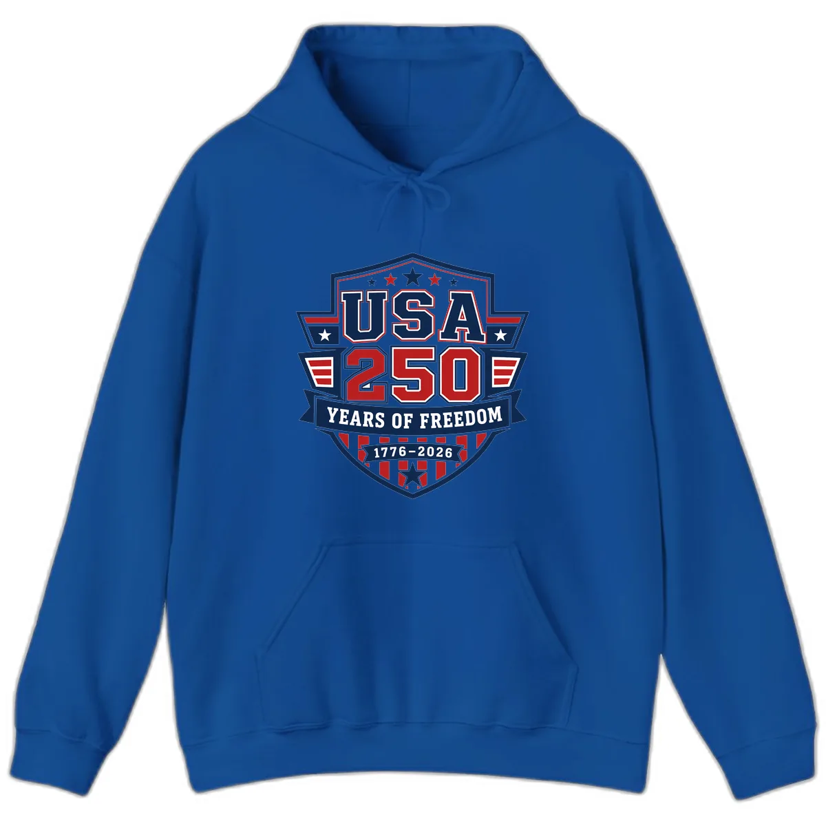 USA 250 Years Of Freedom Celebration Hoodie in Royal