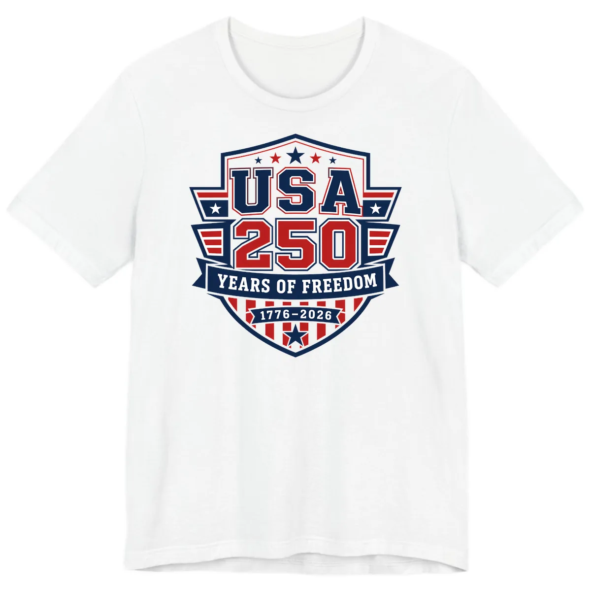 USA 250 Years Of Freedom Celebration Premium T-Shirt in White