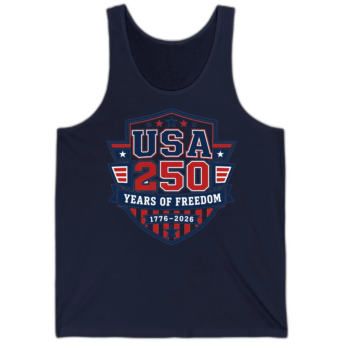 USA 250 Years Of Freedom Celebration Tank in Navy