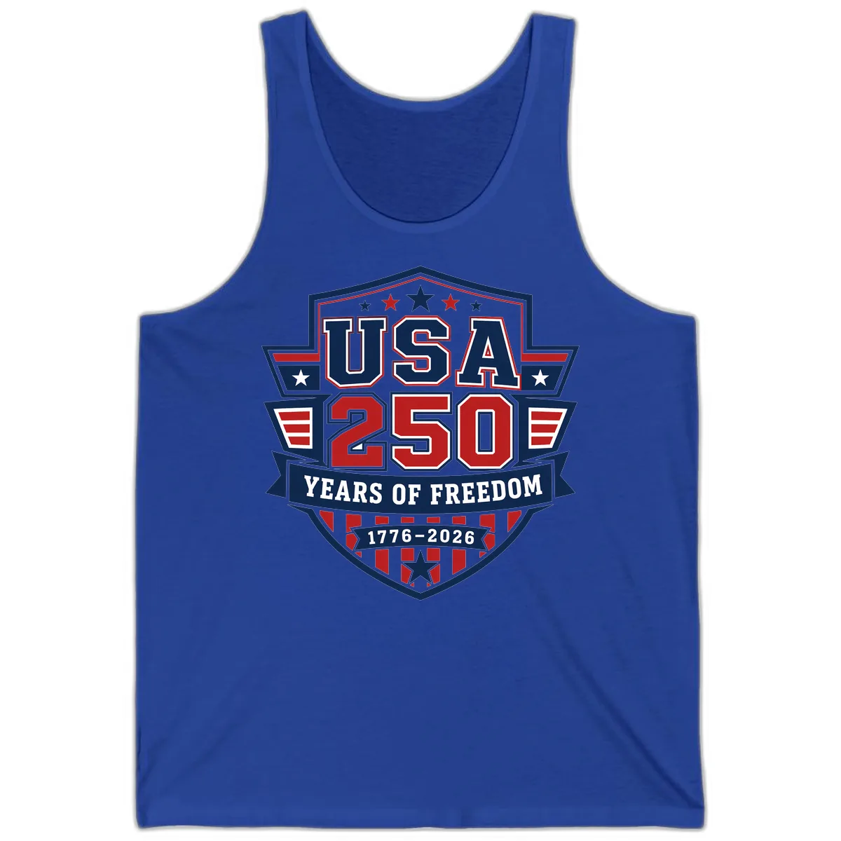 USA 250 Years Of Freedom Celebration Tank in True Royal