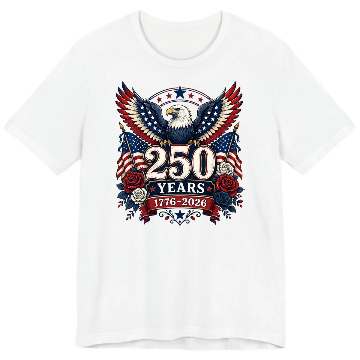 America 250 Years Celebration Design Premium T-Shirt in White