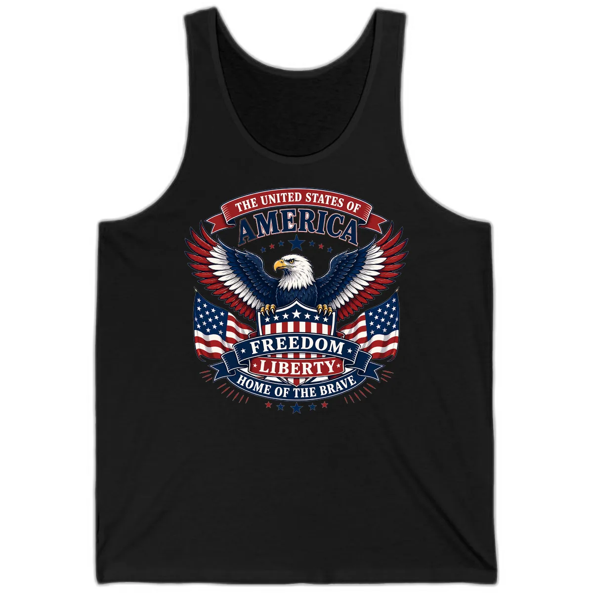America's Freedom Eagle Celebration Tank in Black