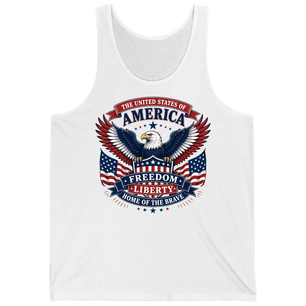 America's Freedom Eagle Celebration Tank in White