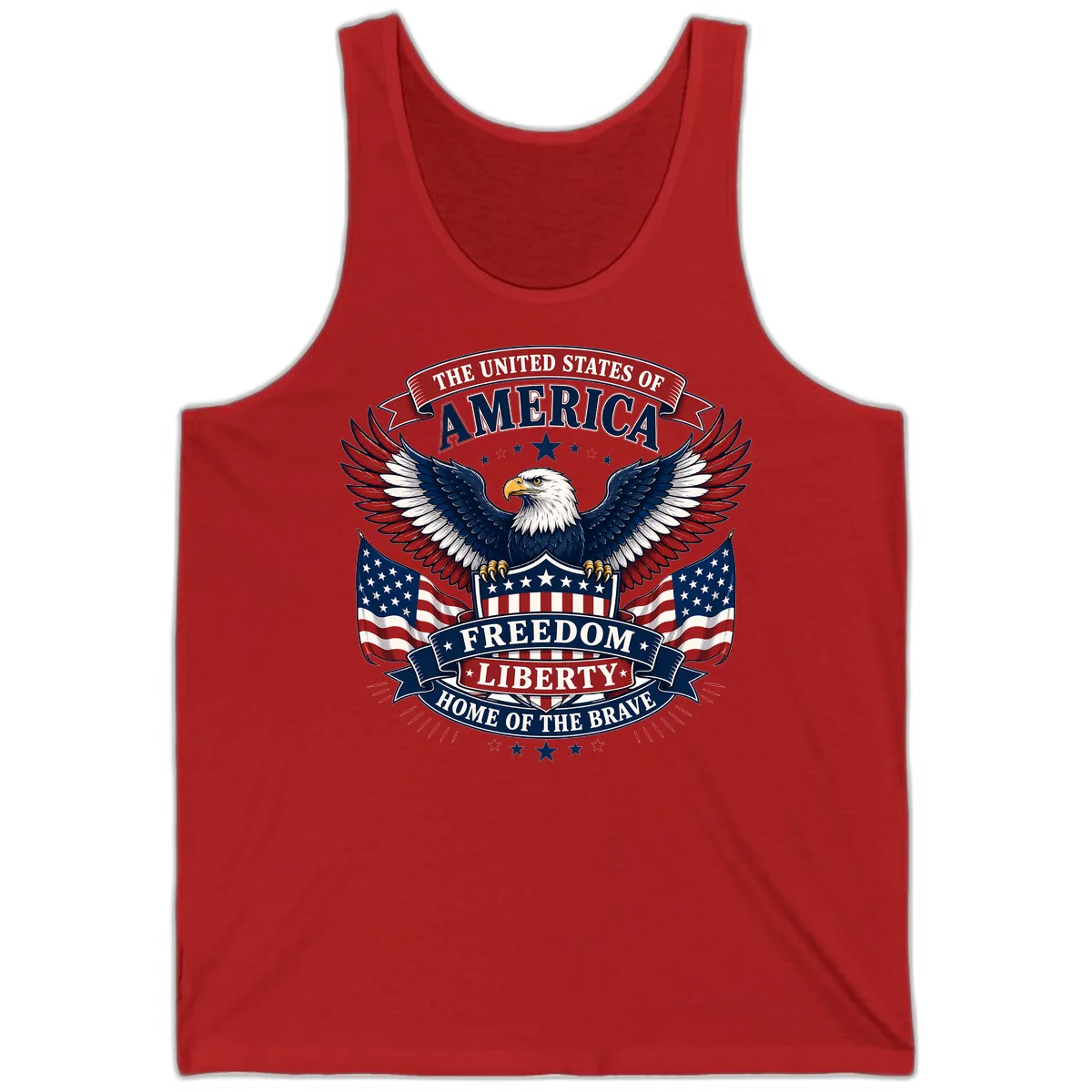 America's Freedom Eagle Celebration Tank in Red