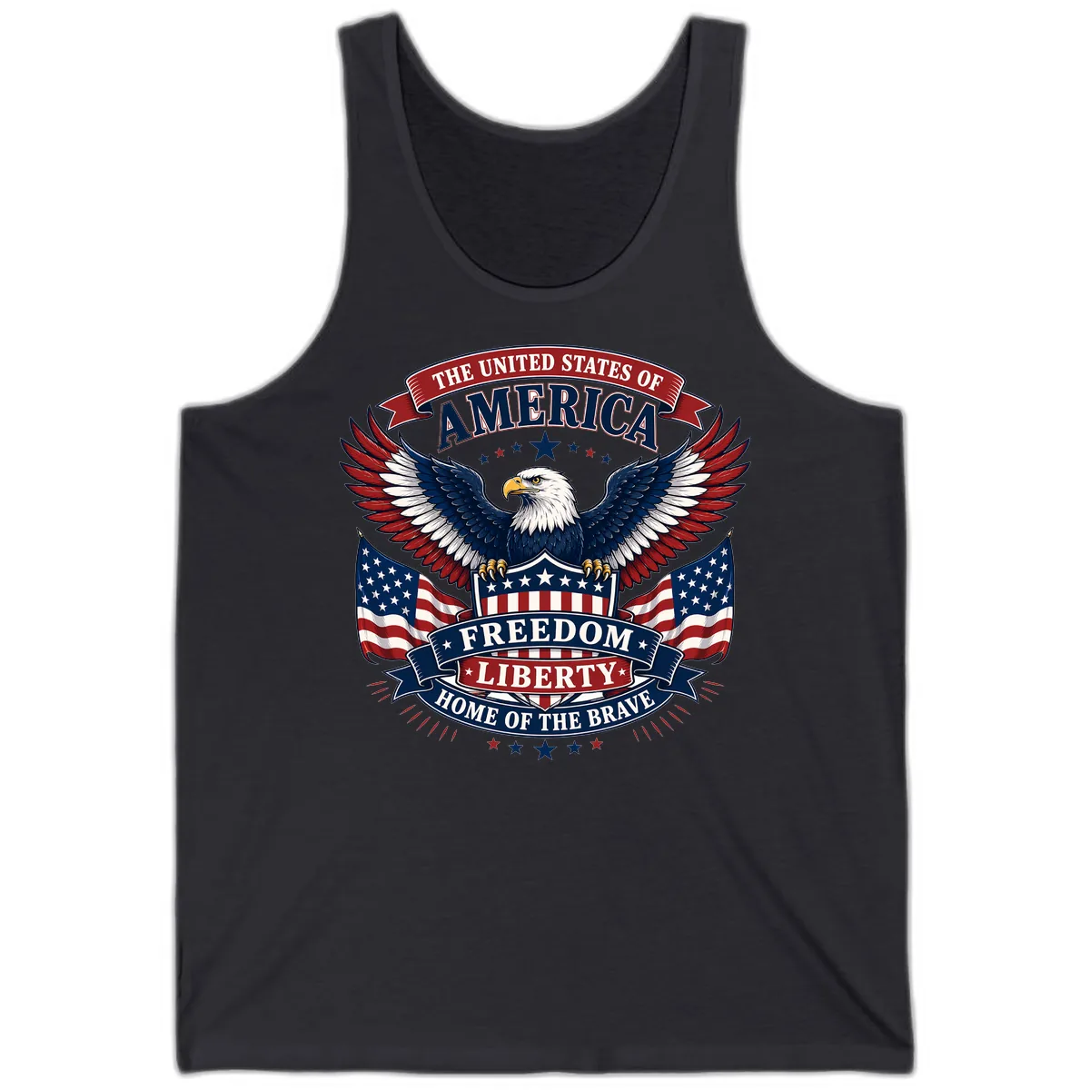America's Freedom Eagle Celebration Tank in Dark Grey