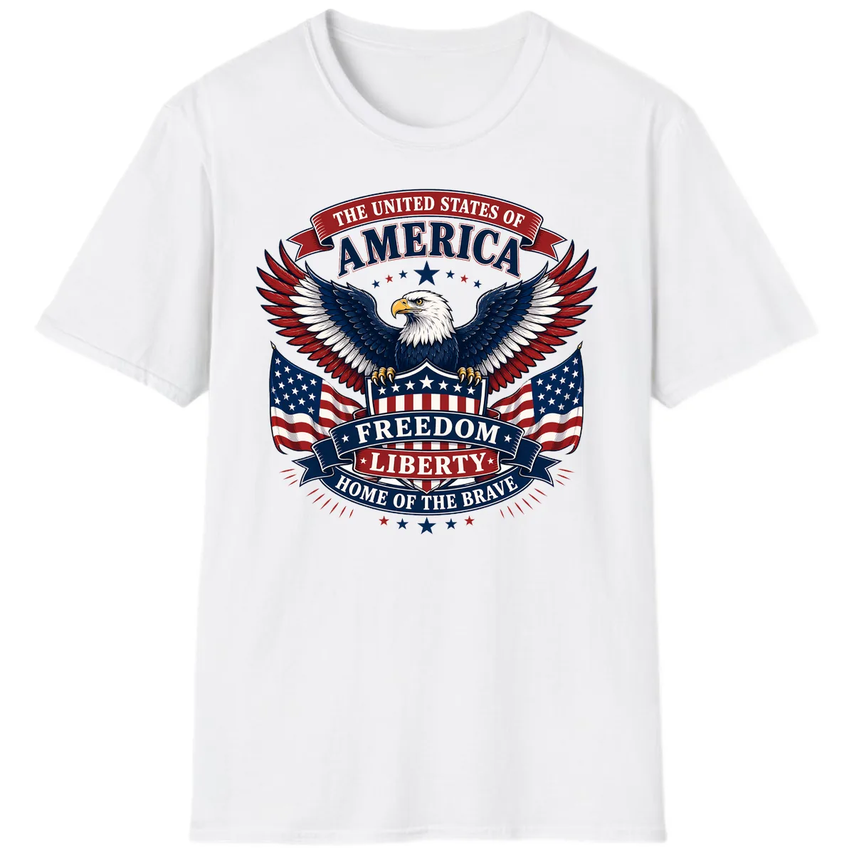 America's Freedom Eagle Celebration T-Shirt in White