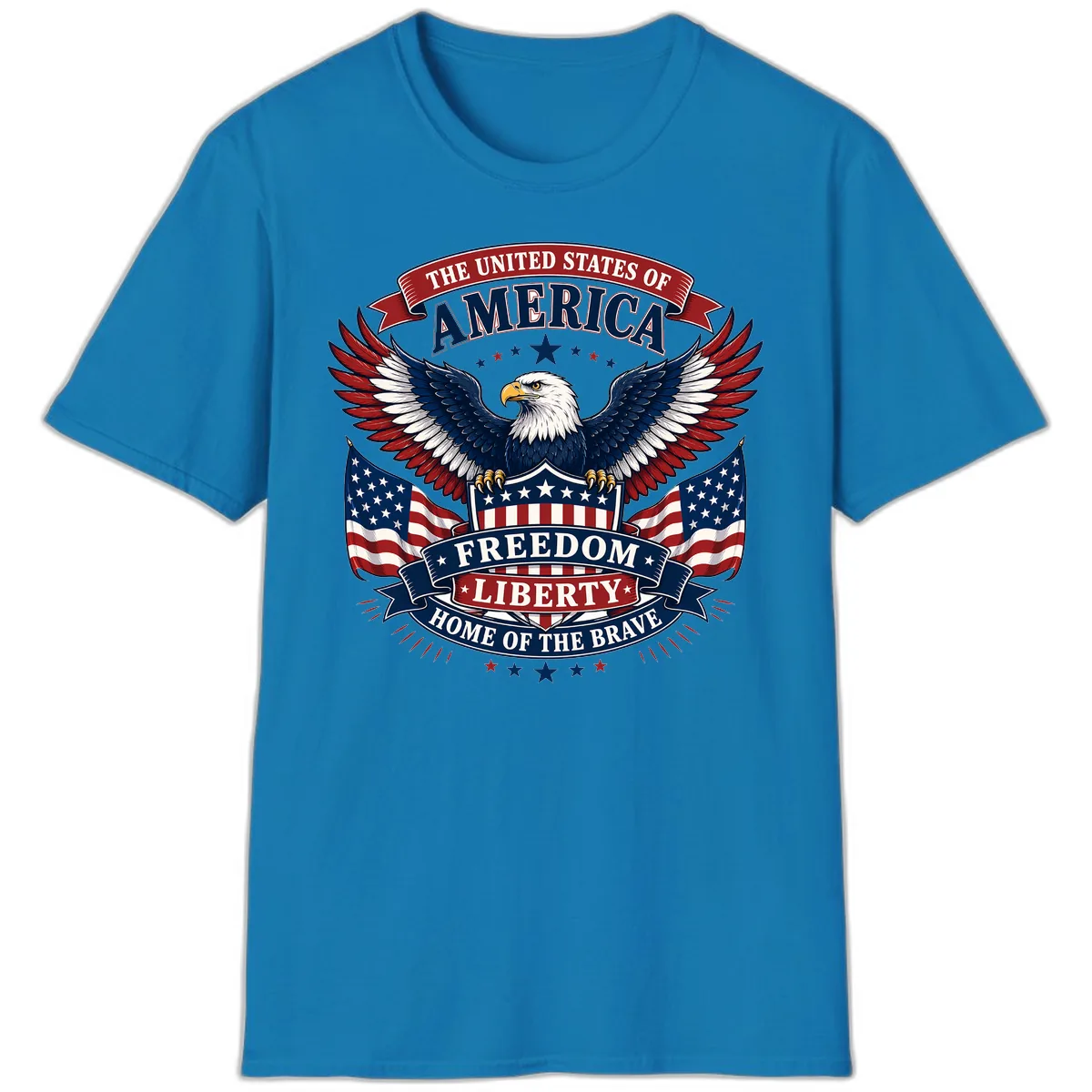 America's Freedom Eagle Celebration T-Shirt in Sapphire