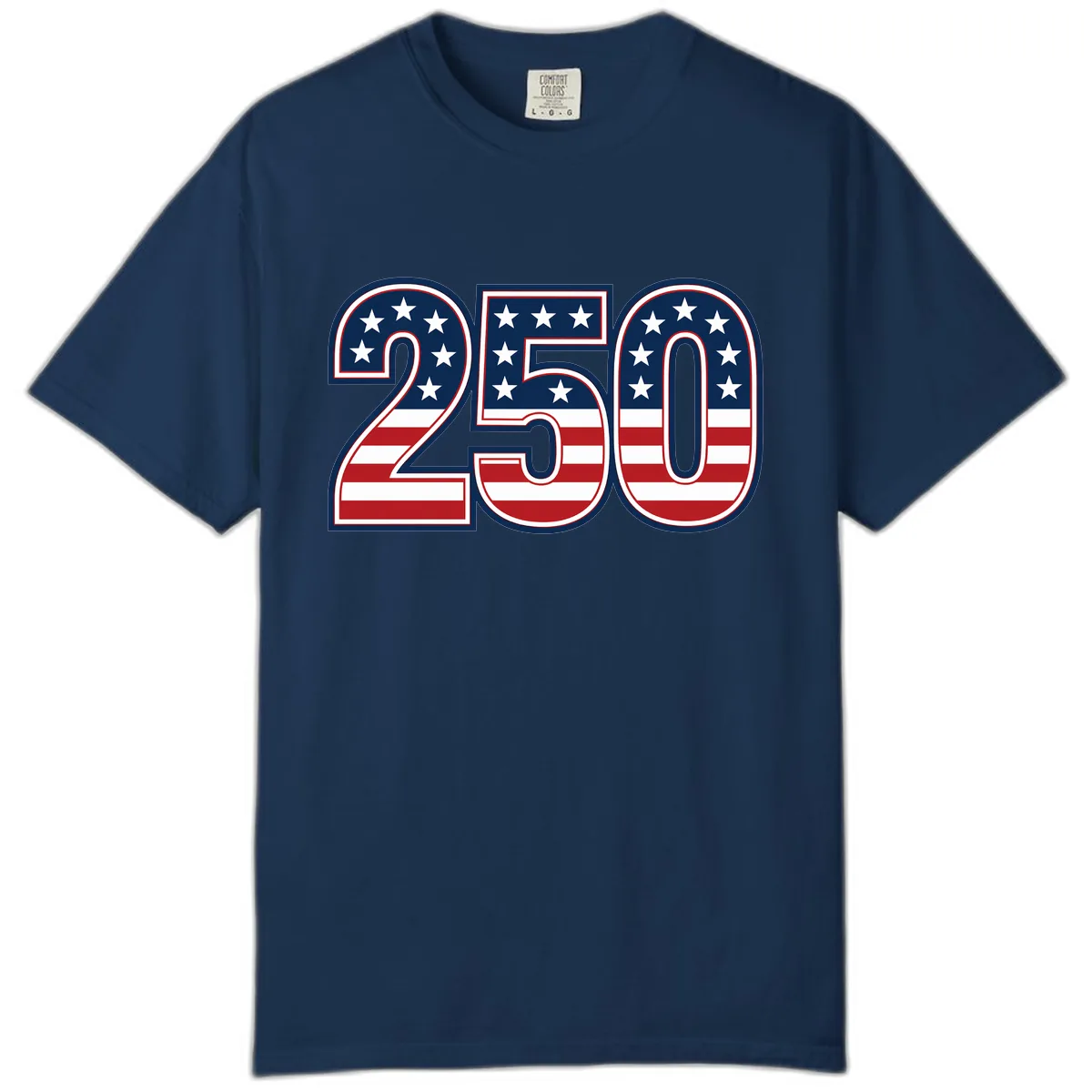 America 250th Anniversary Celebration Comfort Color in Navy