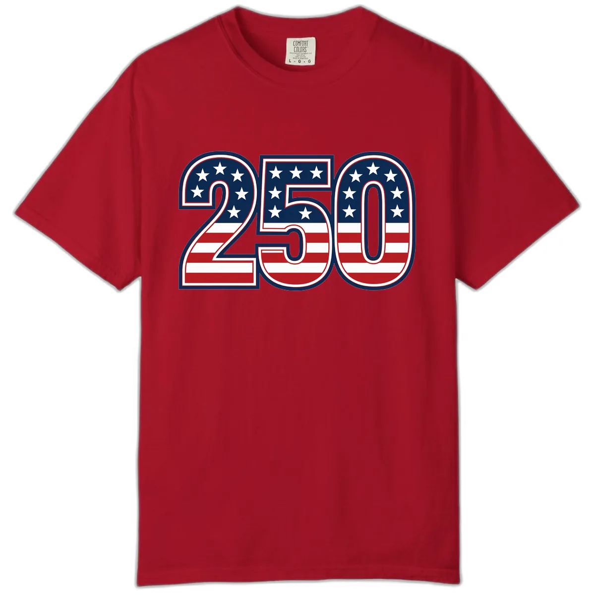America 250th Anniversary Celebration Comfort Color in Red