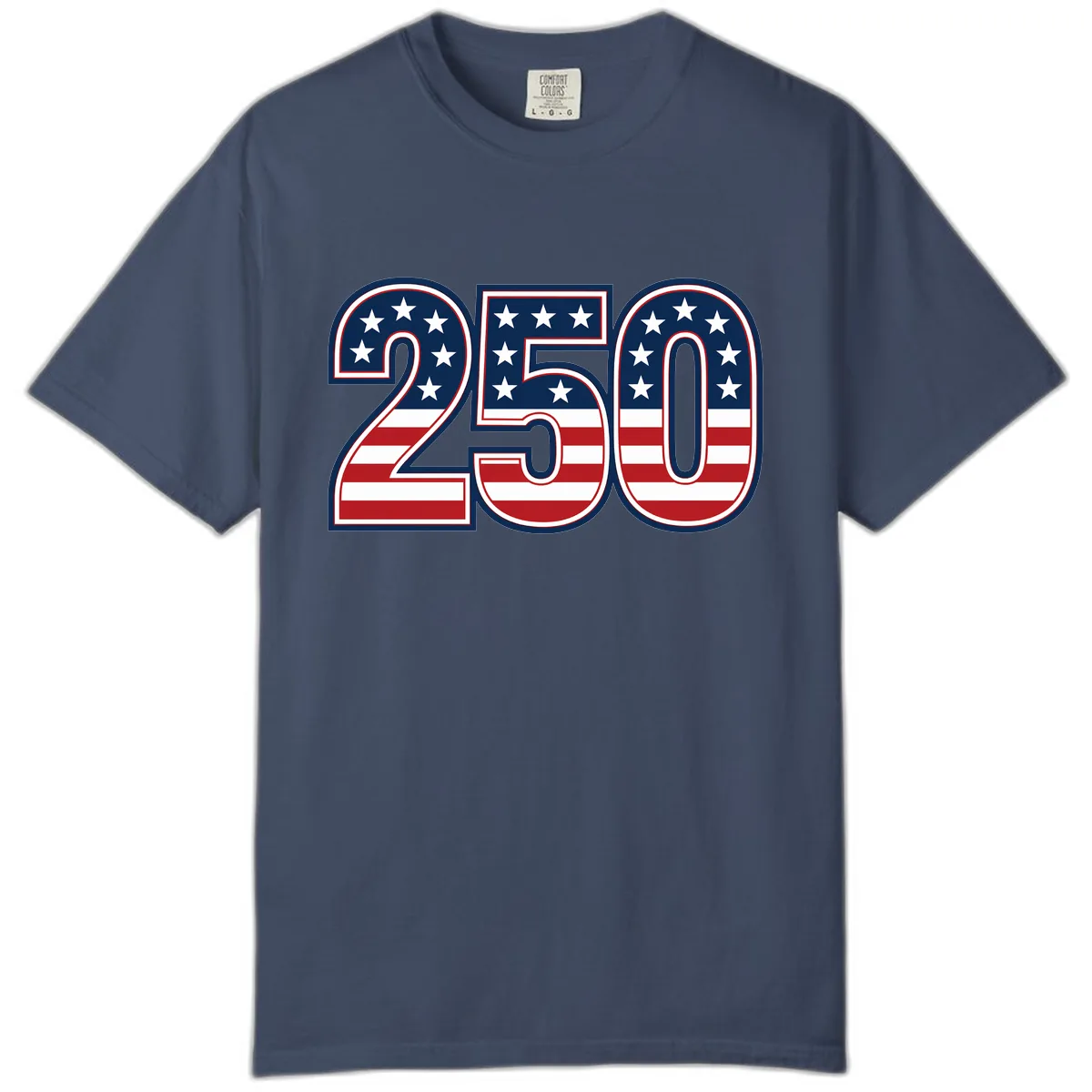 America 250th Anniversary Celebration Comfort Color in Midnight
