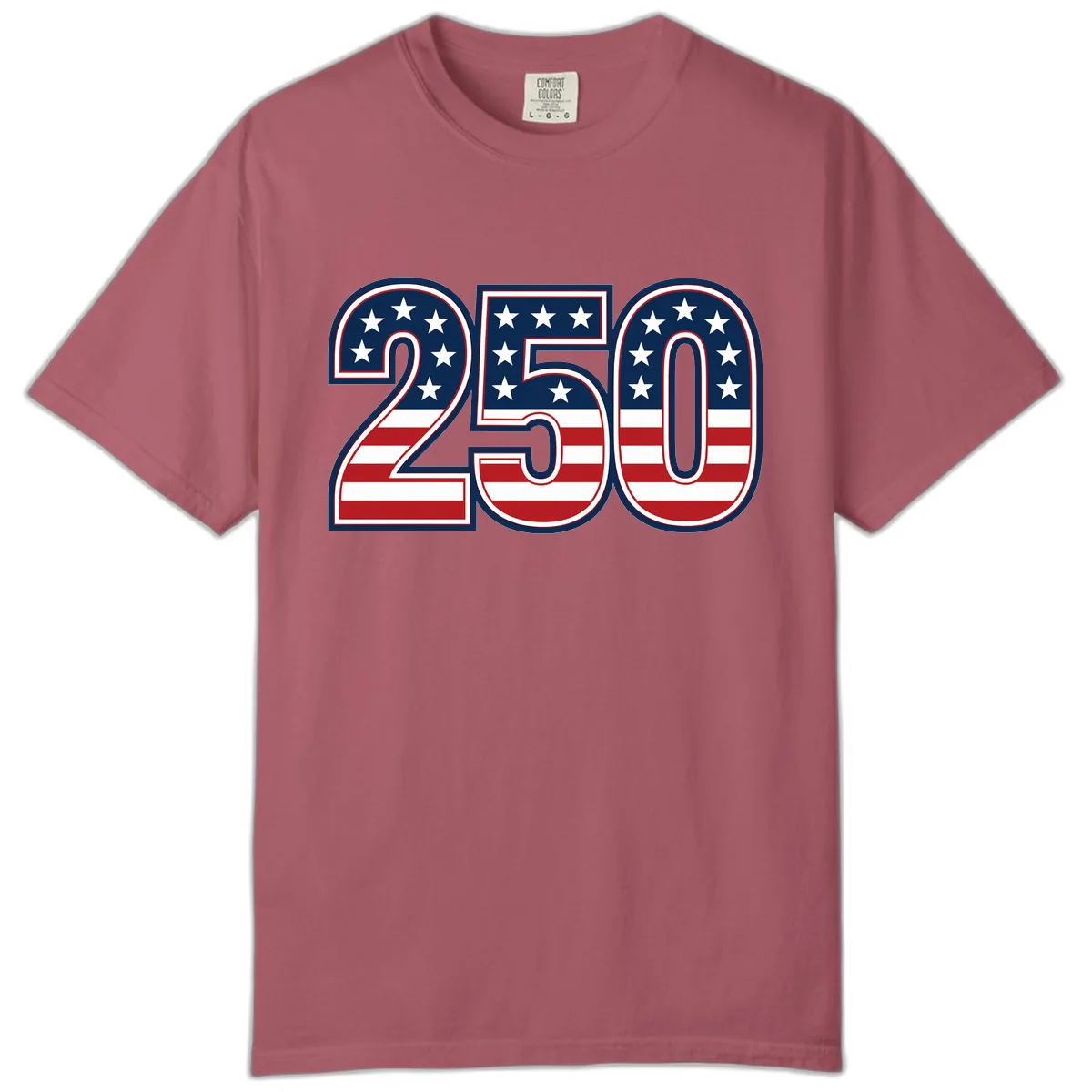 America 250th Anniversary Celebration Comfort Color in Crimson