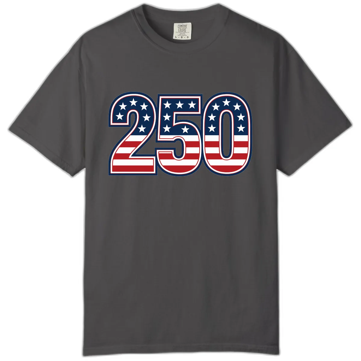 America 250th Anniversary Celebration Comfort Color in Graphite