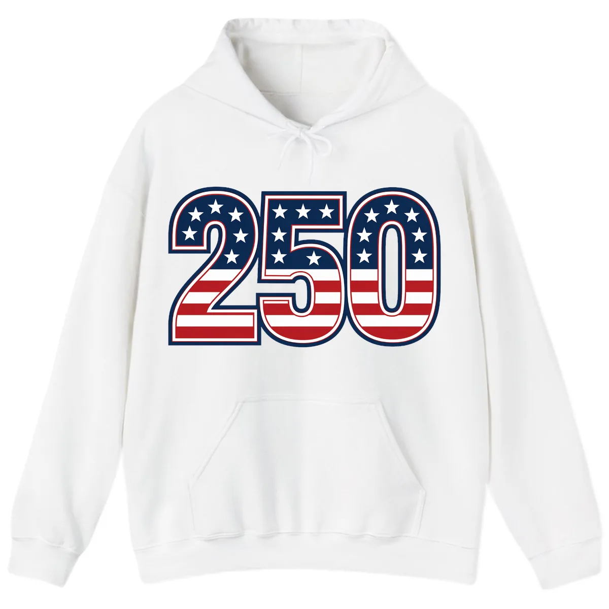 America 250th Anniversary Celebration Hoodie in White