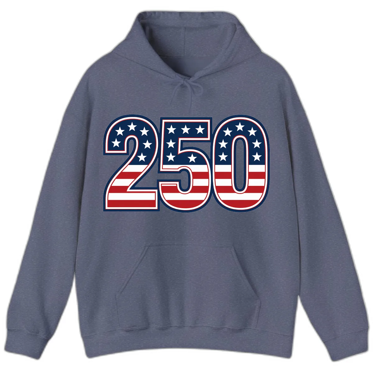 America 250th Anniversary Celebration Hoodie in Heather Navy