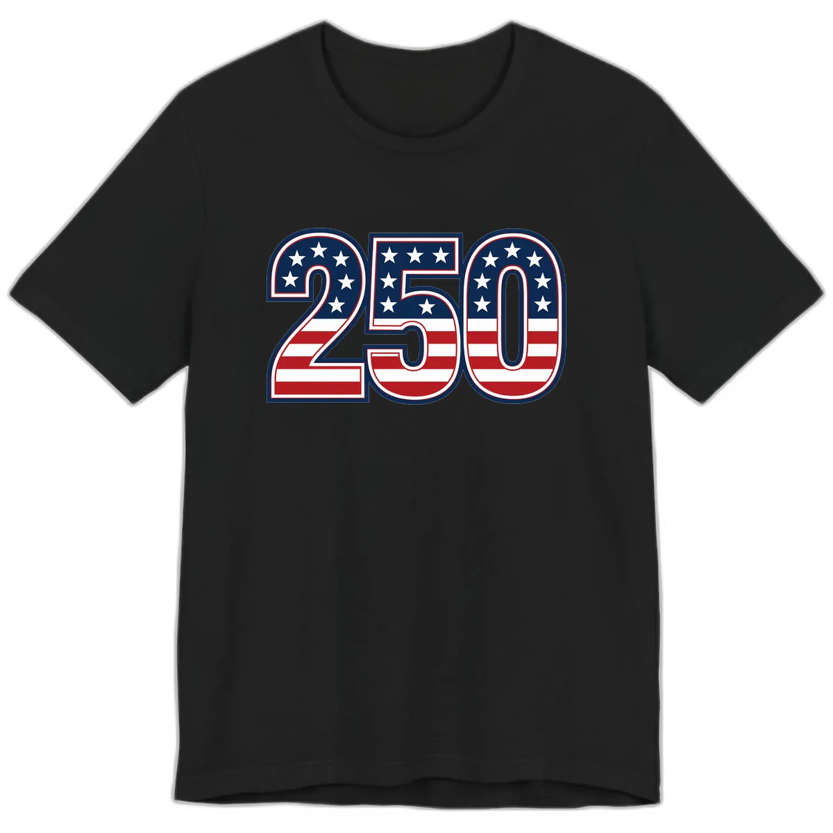 America 250th Anniversary Celebration Premium T-Shirt in Black