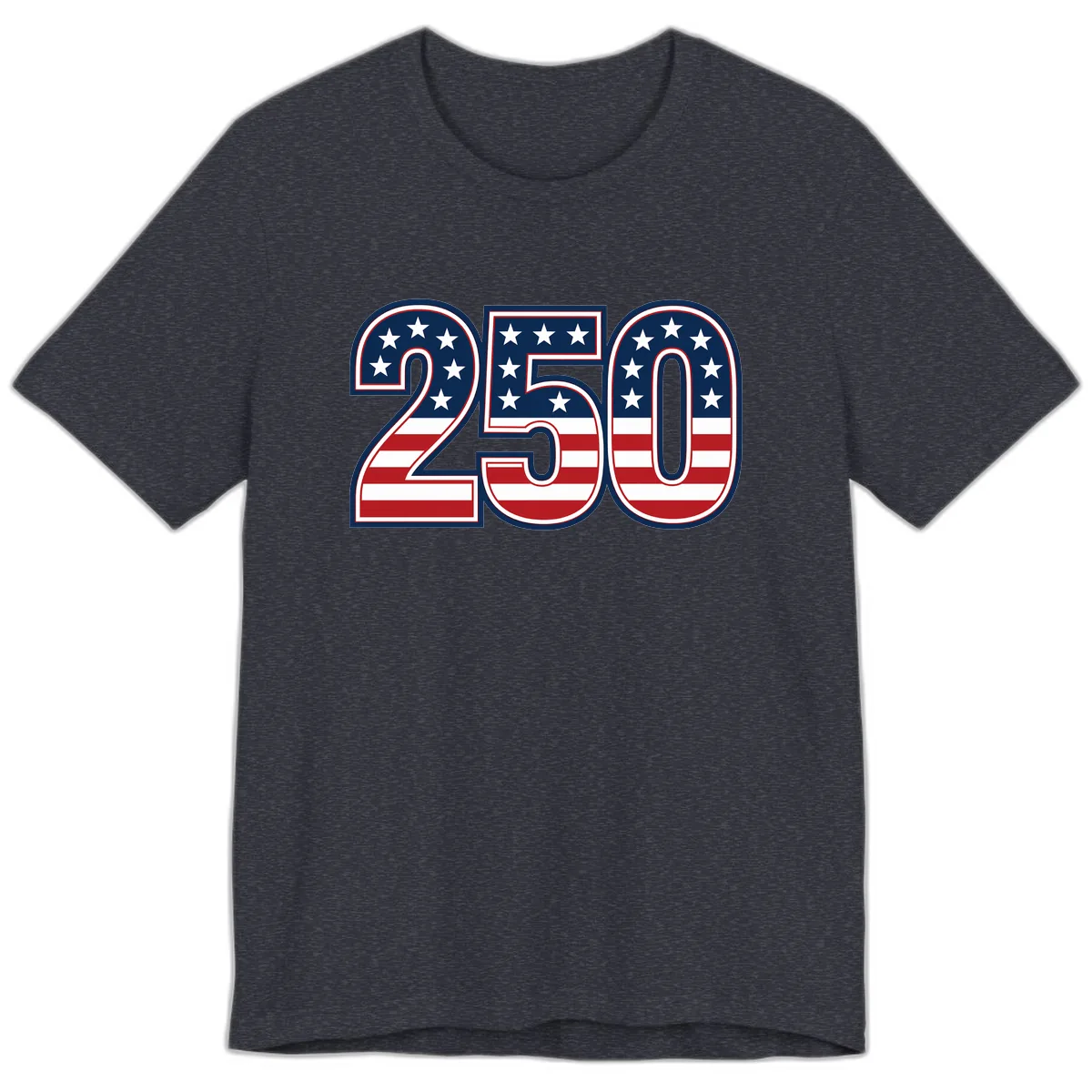 America 250th Anniversary Celebration Premium T-Shirt in Heather Navy
