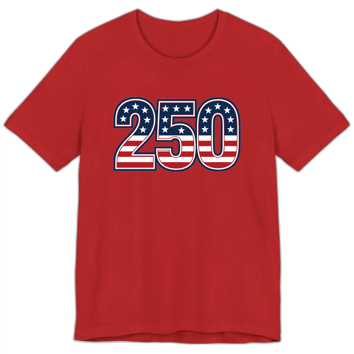 America 250th Anniversary Celebration Premium T-Shirt in Red