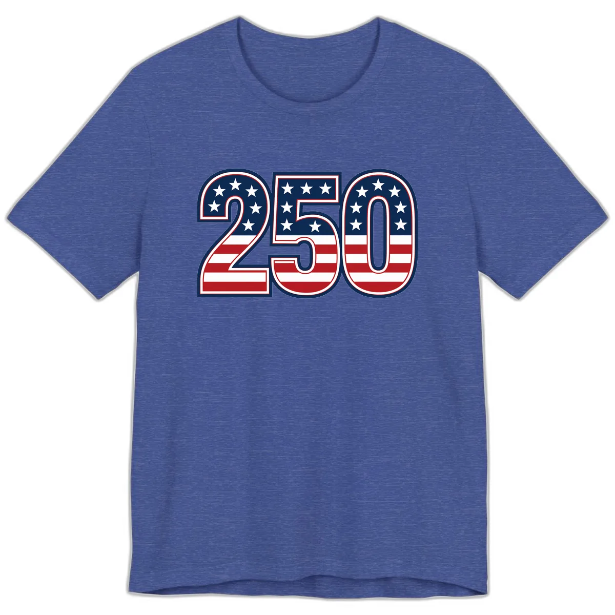 America 250th Anniversary Celebration Premium T-Shirt in Heather True Royal