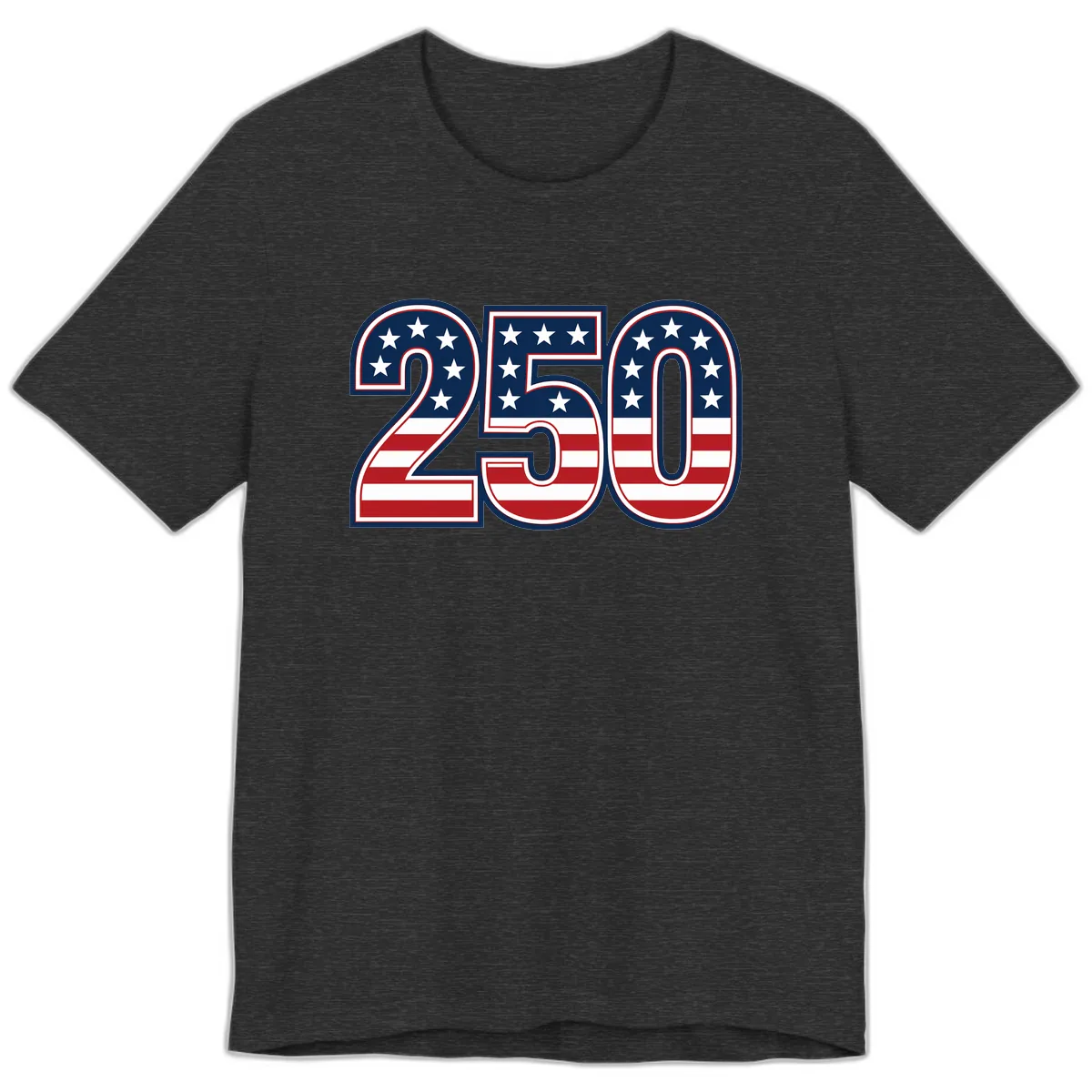 America 250th Anniversary Celebration Premium T-Shirt in Dark Grey Heather