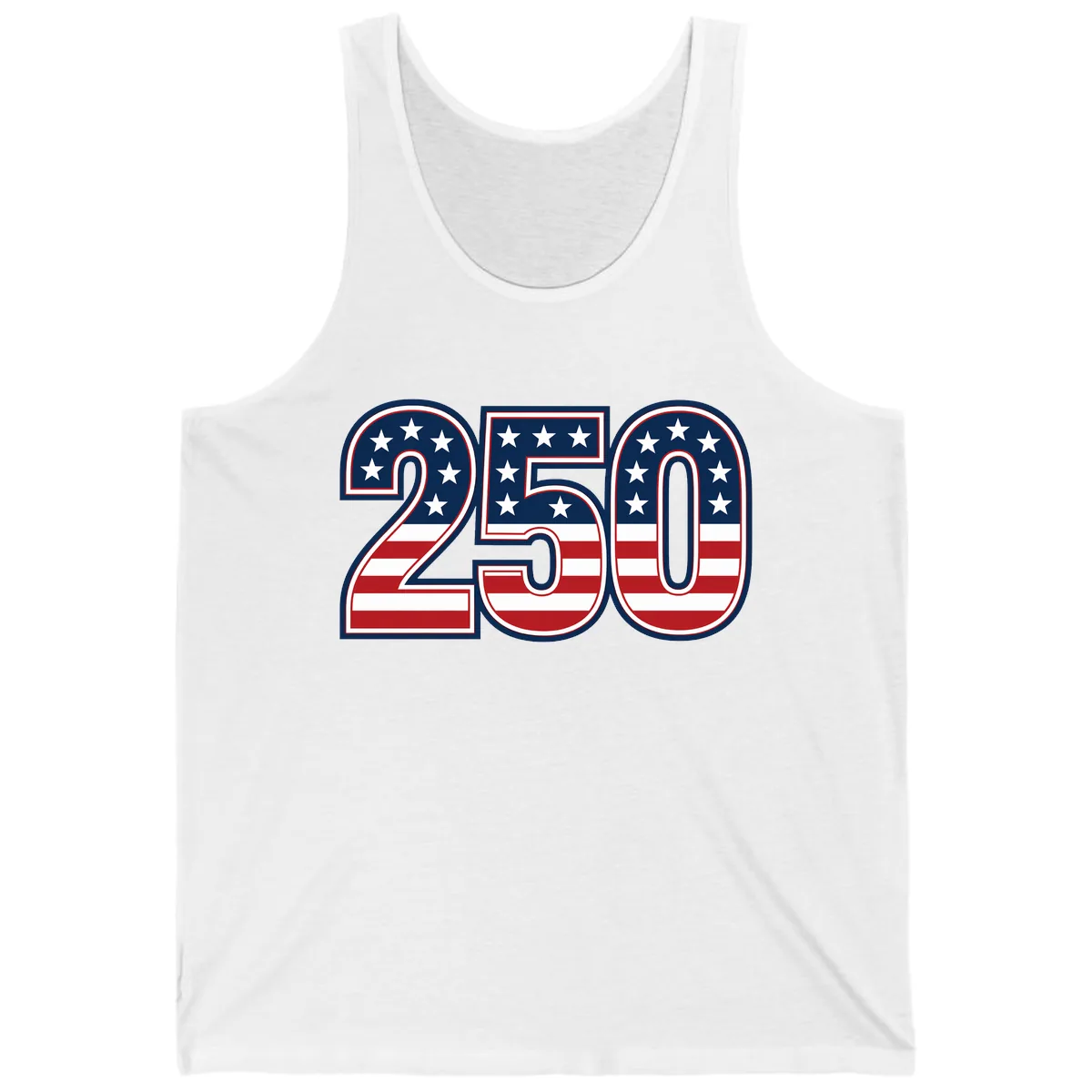 America 250th Anniversary Celebration Tank in White