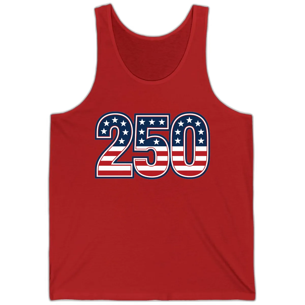 America 250th Anniversary Celebration Tank in Red