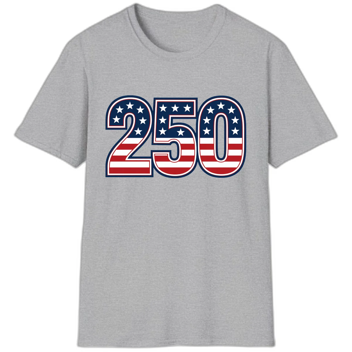 America 250th Anniversary Celebration T-Shirt in Sport Grey