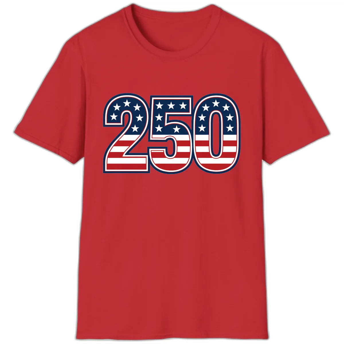 America 250th Anniversary Celebration T-Shirt in Red