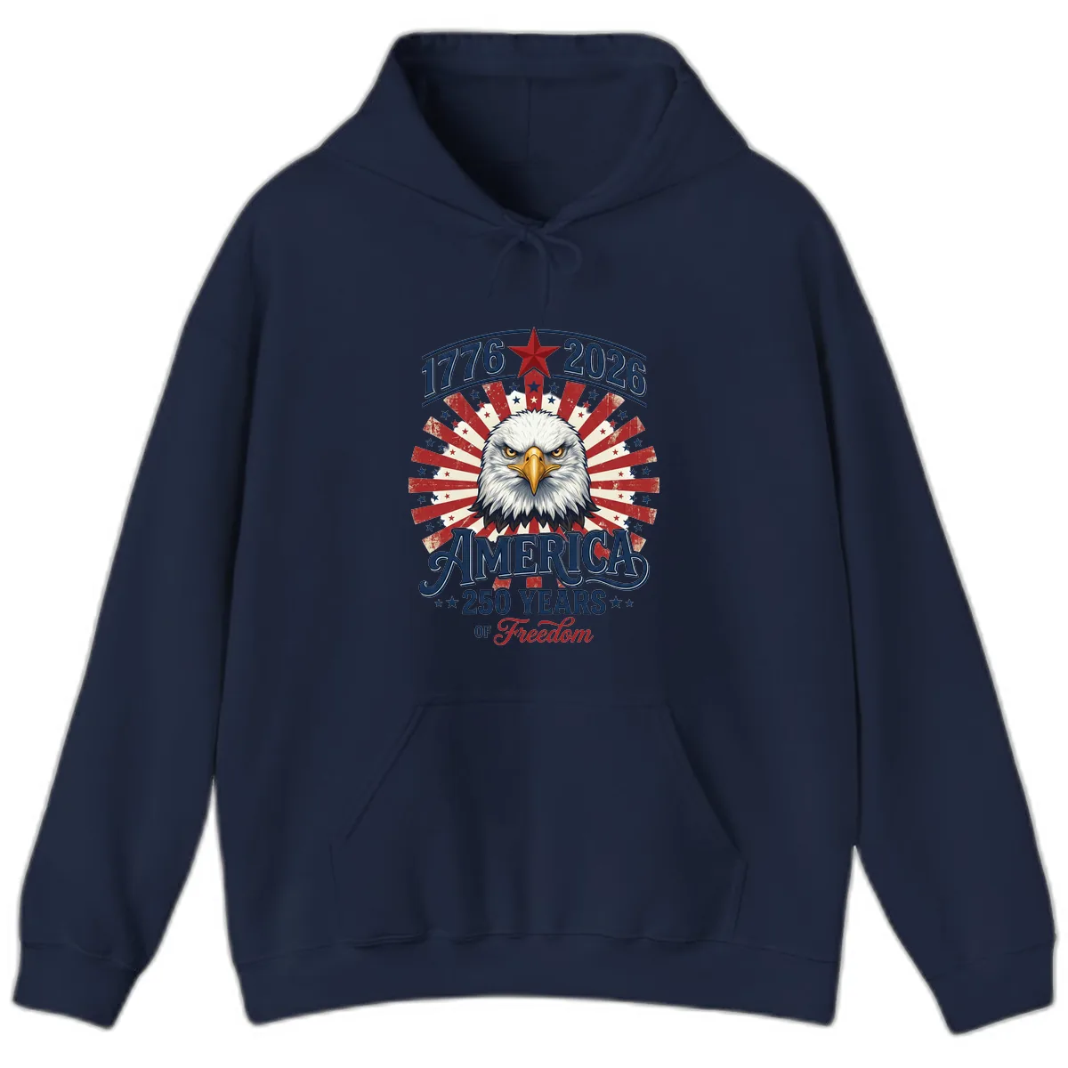 America 250 Years Of Freedom Hoodie in Navy
