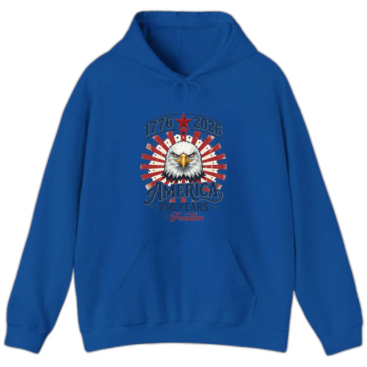 America 250 Years Of Freedom Hoodie in Royal