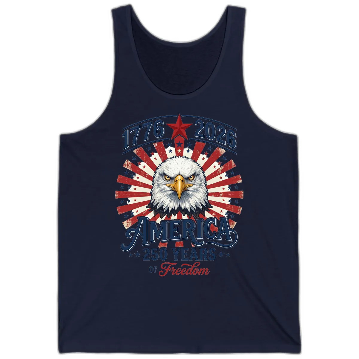 America 250 Years Of Freedom Tank in Navy