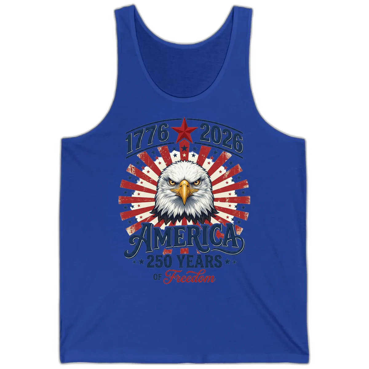 America 250 Years Of Freedom Tank in True Royal