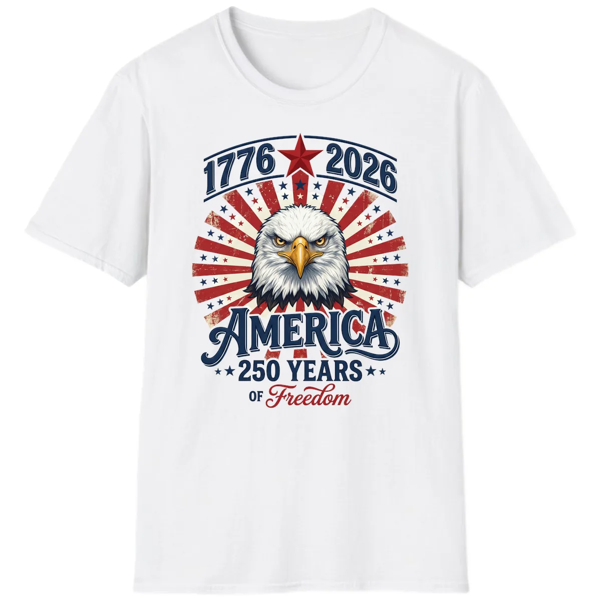 America 250 Years Of Freedom T-Shirt in White
