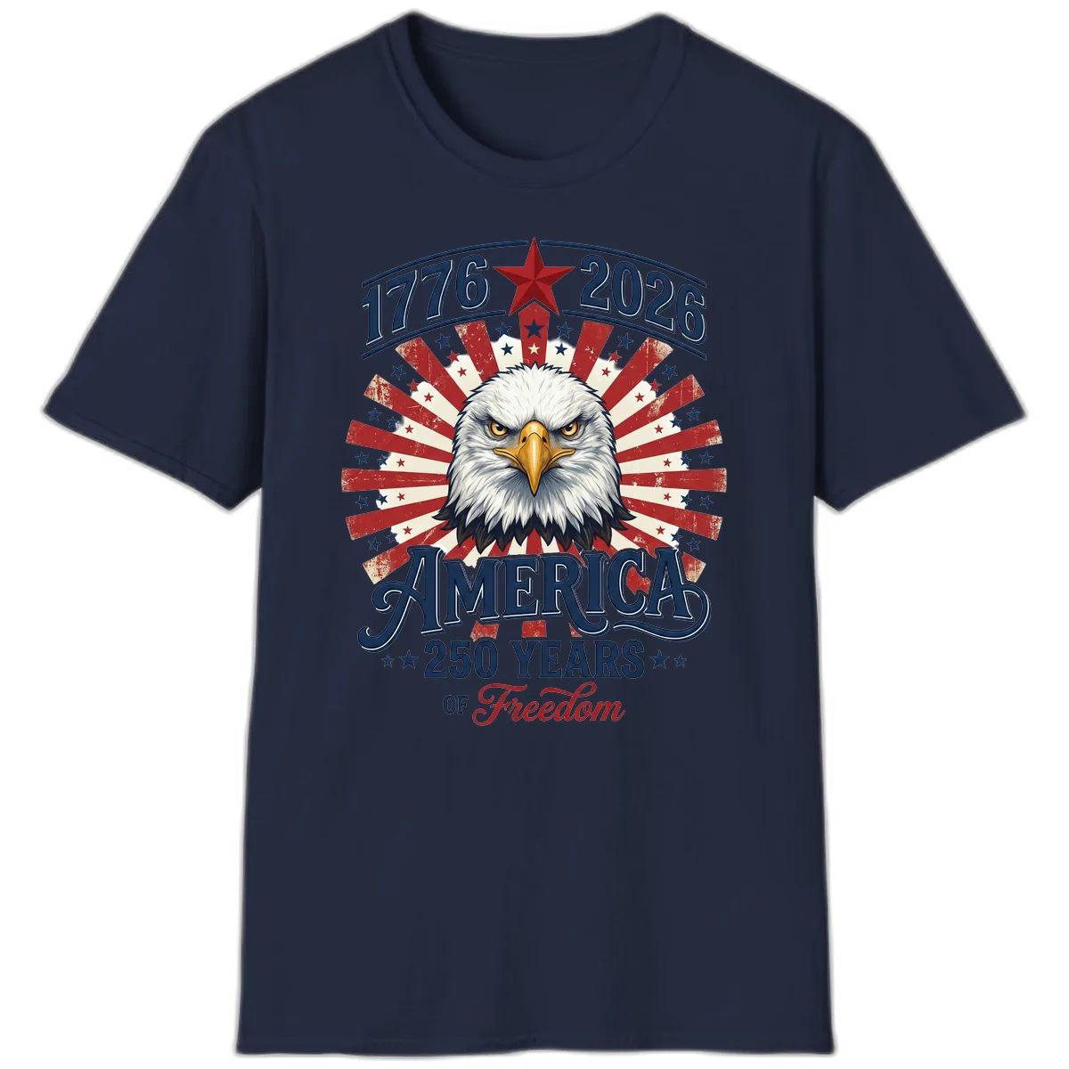 America 250 Years Of Freedom T-Shirt in Navy