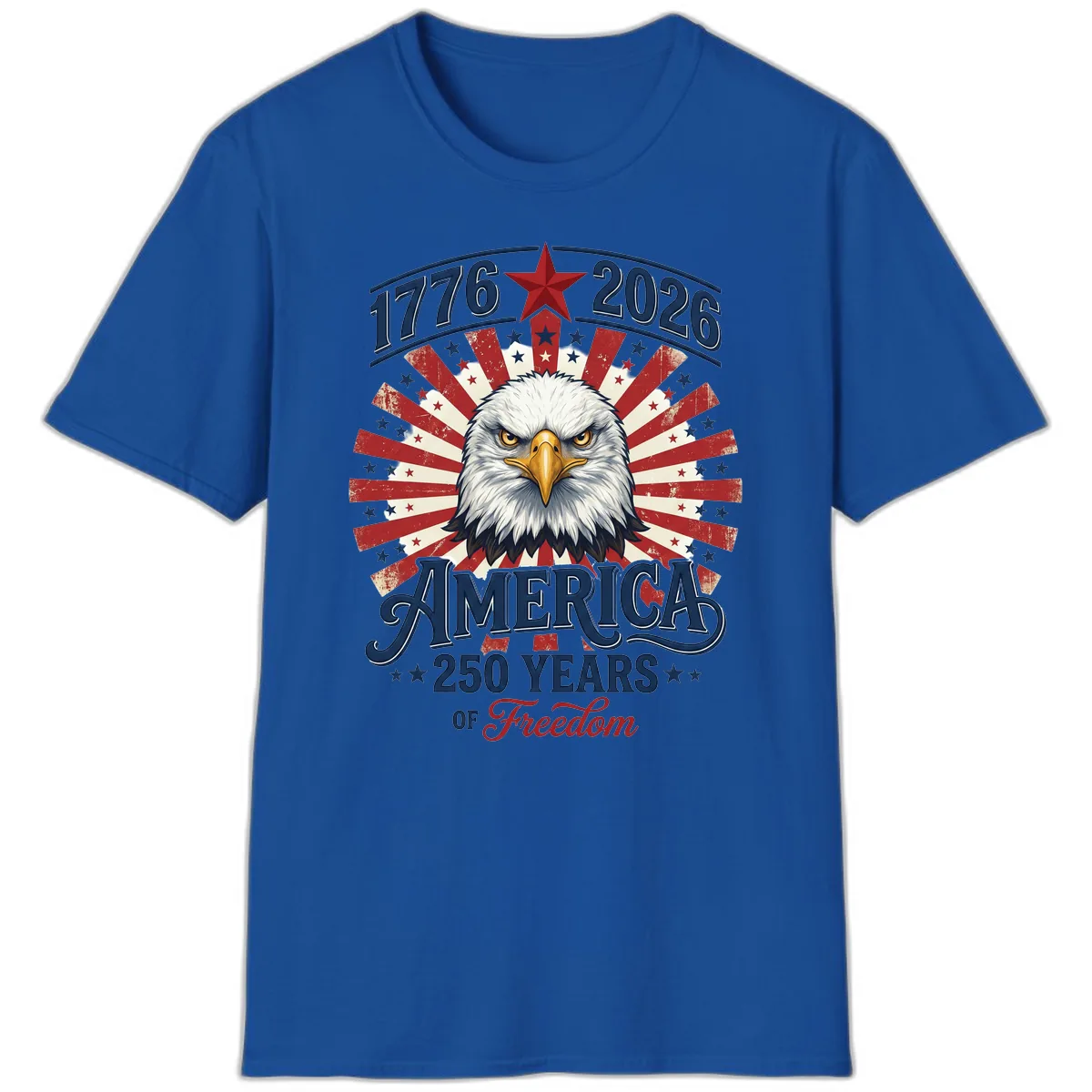 America 250 Years Of Freedom T-Shirt in Royal