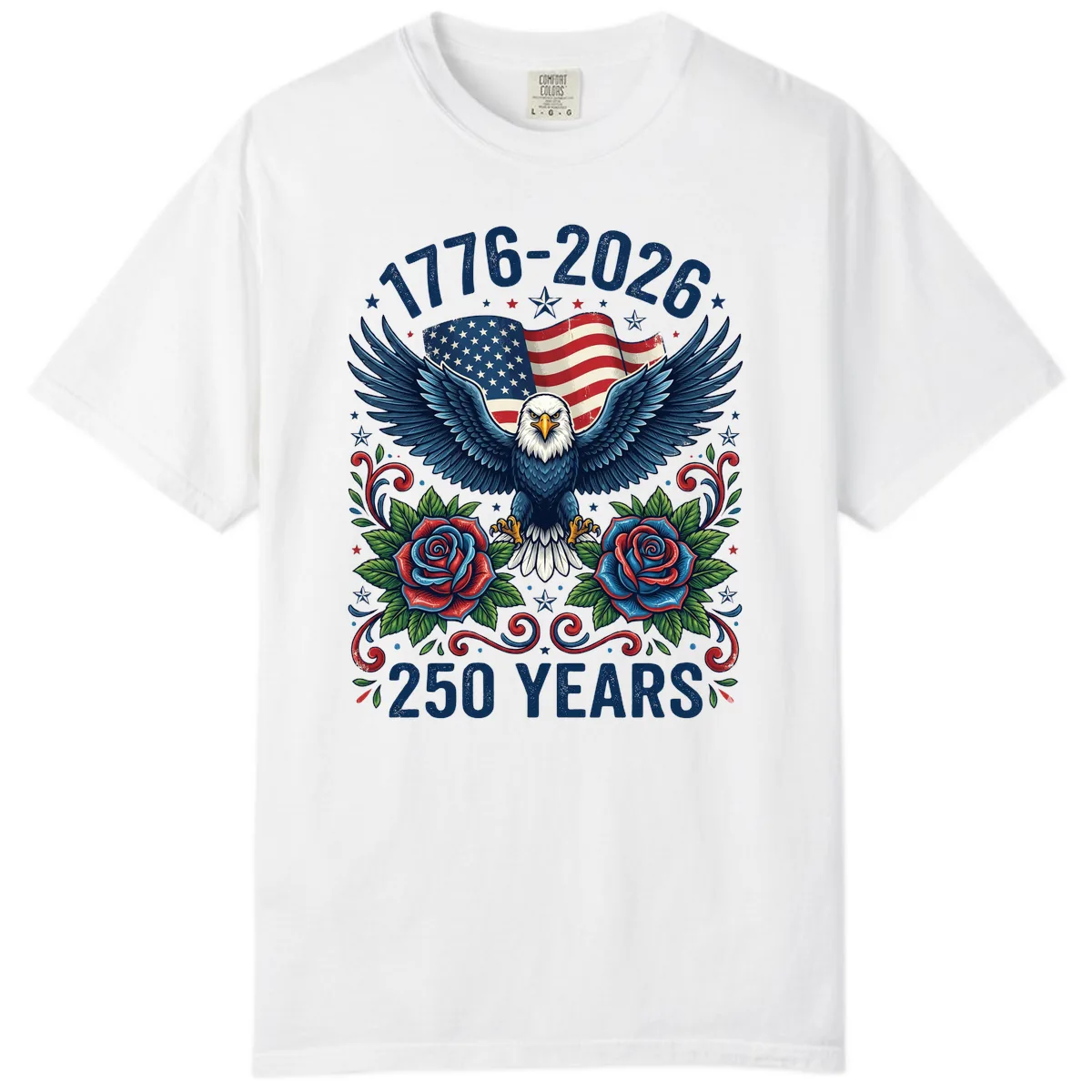 American Eagle 250th Anniversary Comfort Color in White