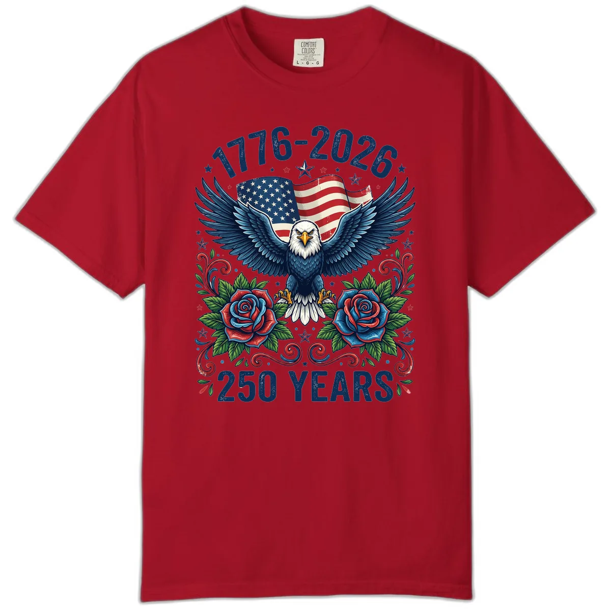American Eagle 250th Anniversary Comfort Color in Red