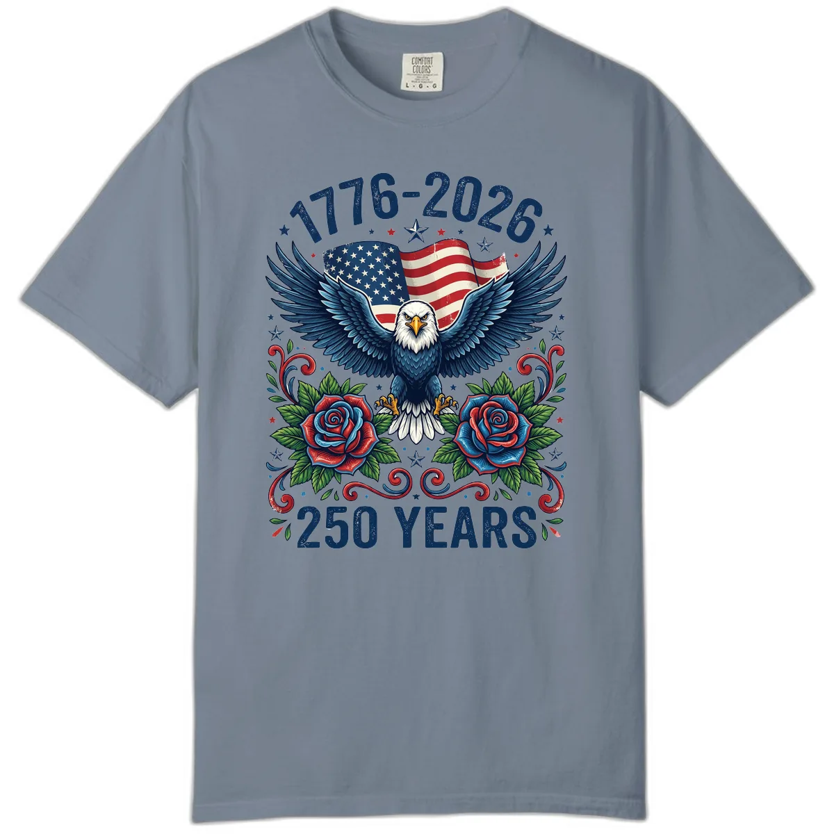 American Eagle 250th Anniversary Comfort Color in Blue Jean