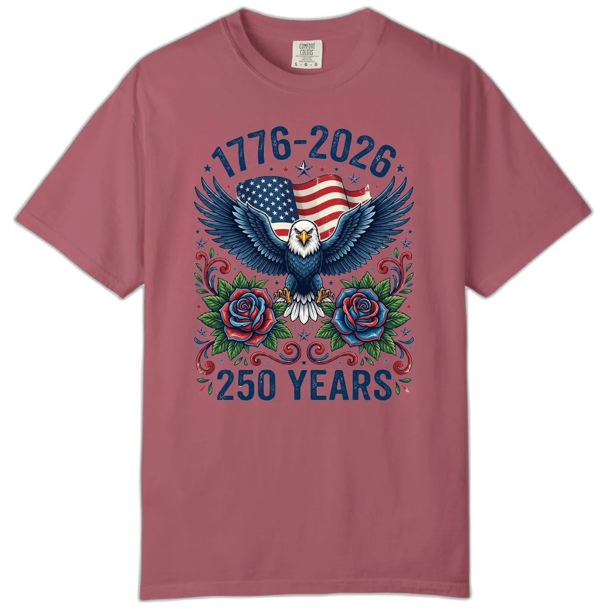 American Eagle 250th Anniversary Comfort Color in Crimson