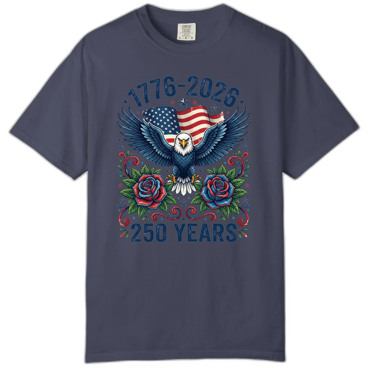 American Eagle 250th Anniversary Comfort Color in Denim