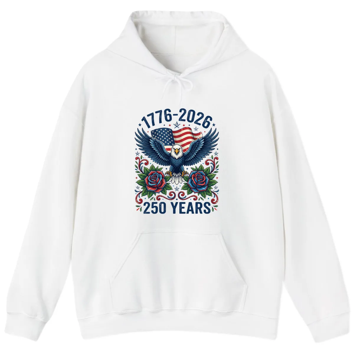 American Eagle 250th Anniversary Hoodie in White