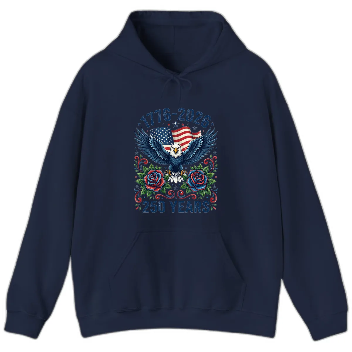 American Eagle 250th Anniversary Hoodie in Navy