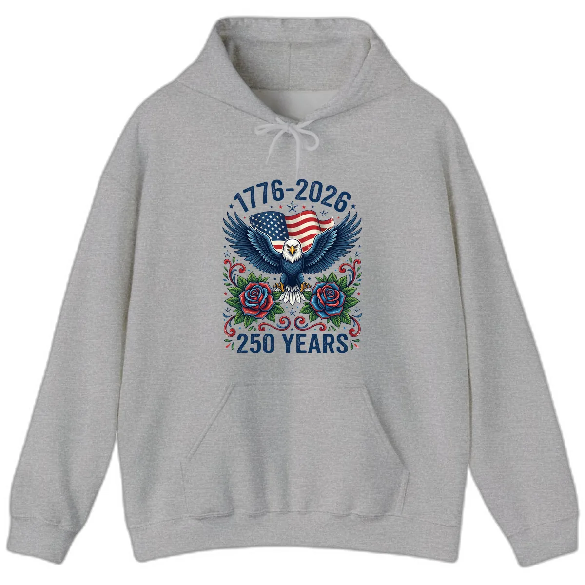 American Eagle 250th Anniversary Hoodie in Sport Grey
