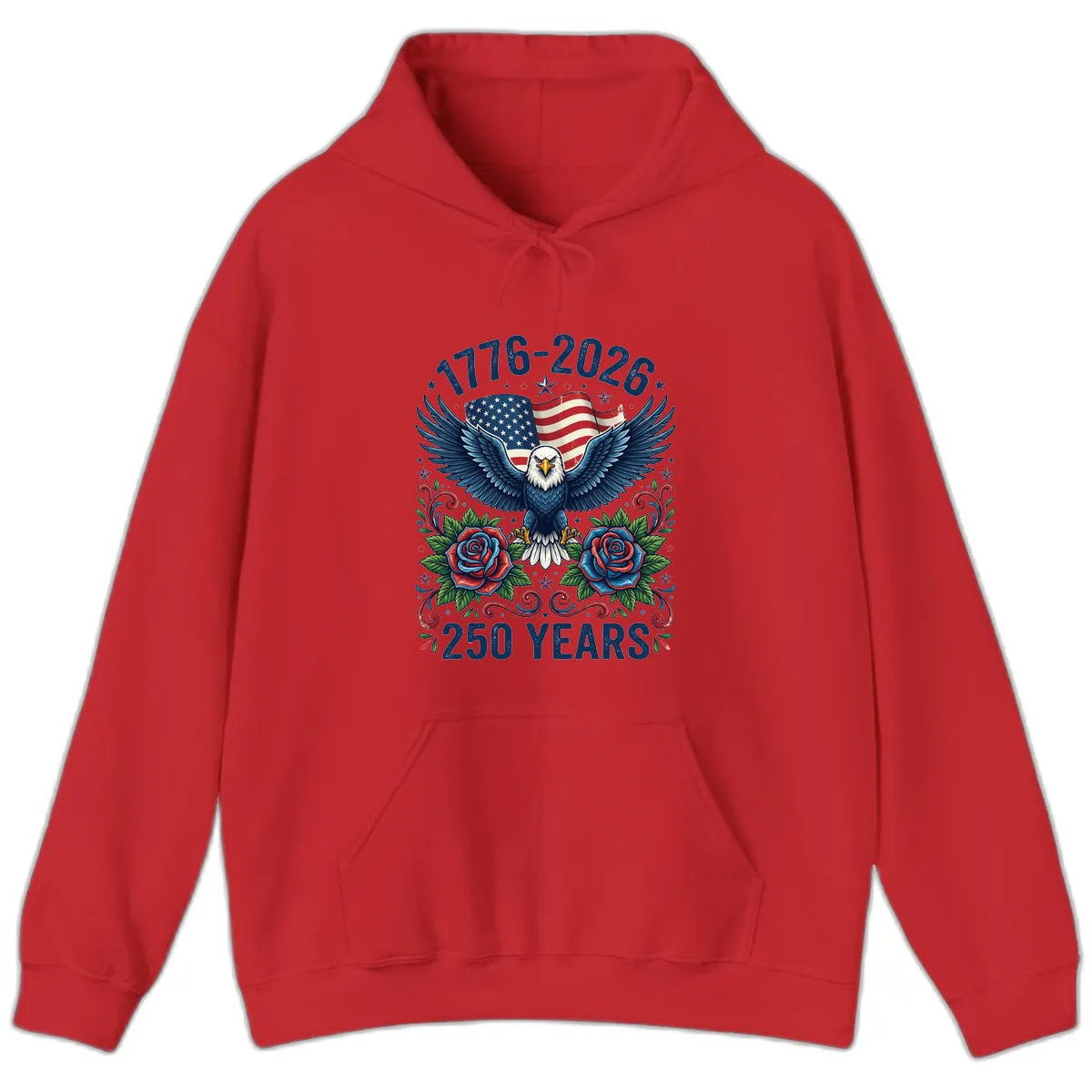 American Eagle 250th Anniversary Hoodie in Red
