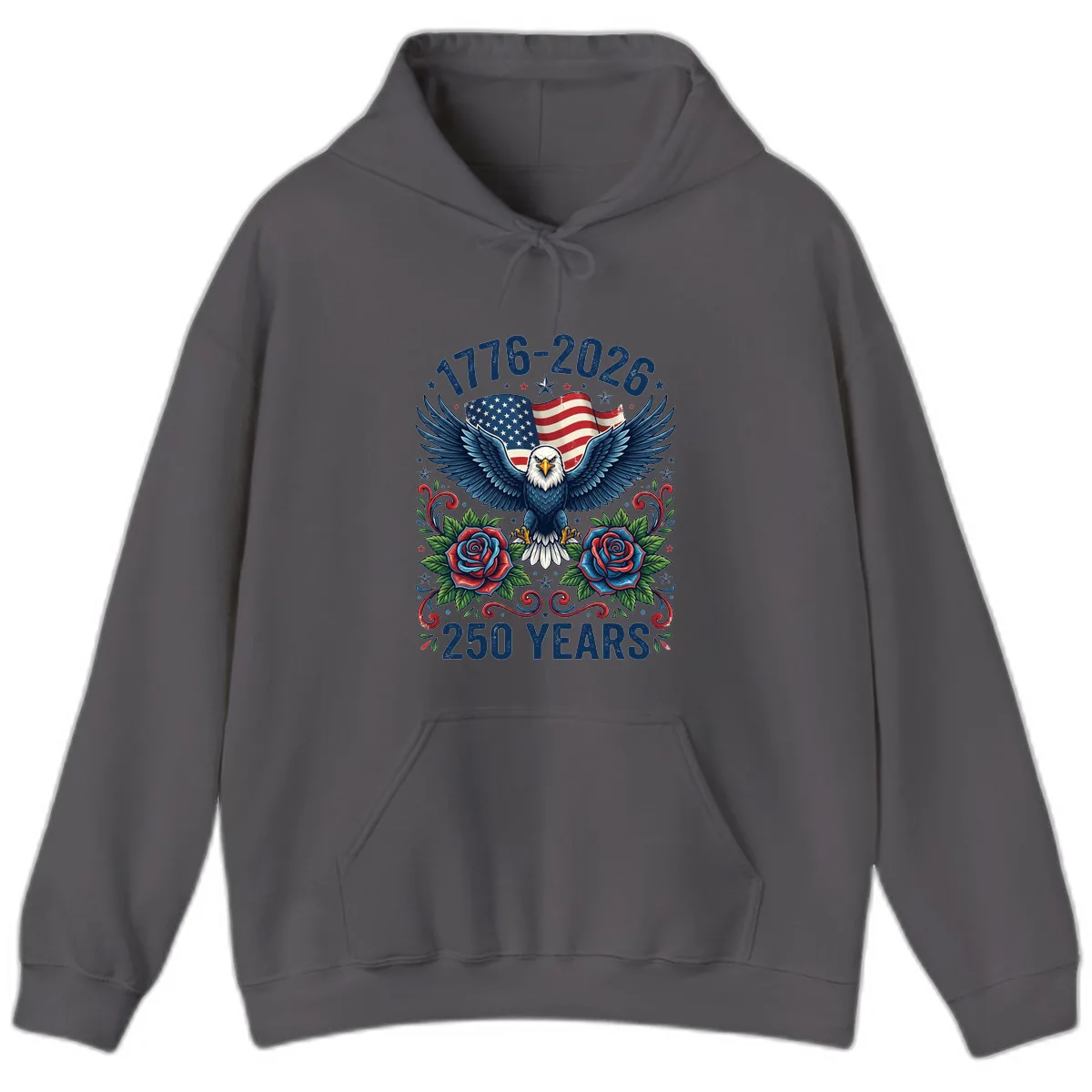 American Eagle 250th Anniversary Hoodie in Charcoal