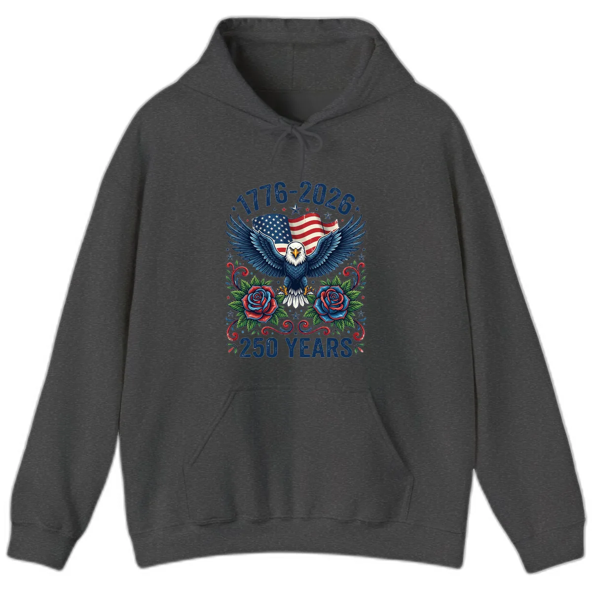 American Eagle 250th Anniversary Hoodie in Dark Heather