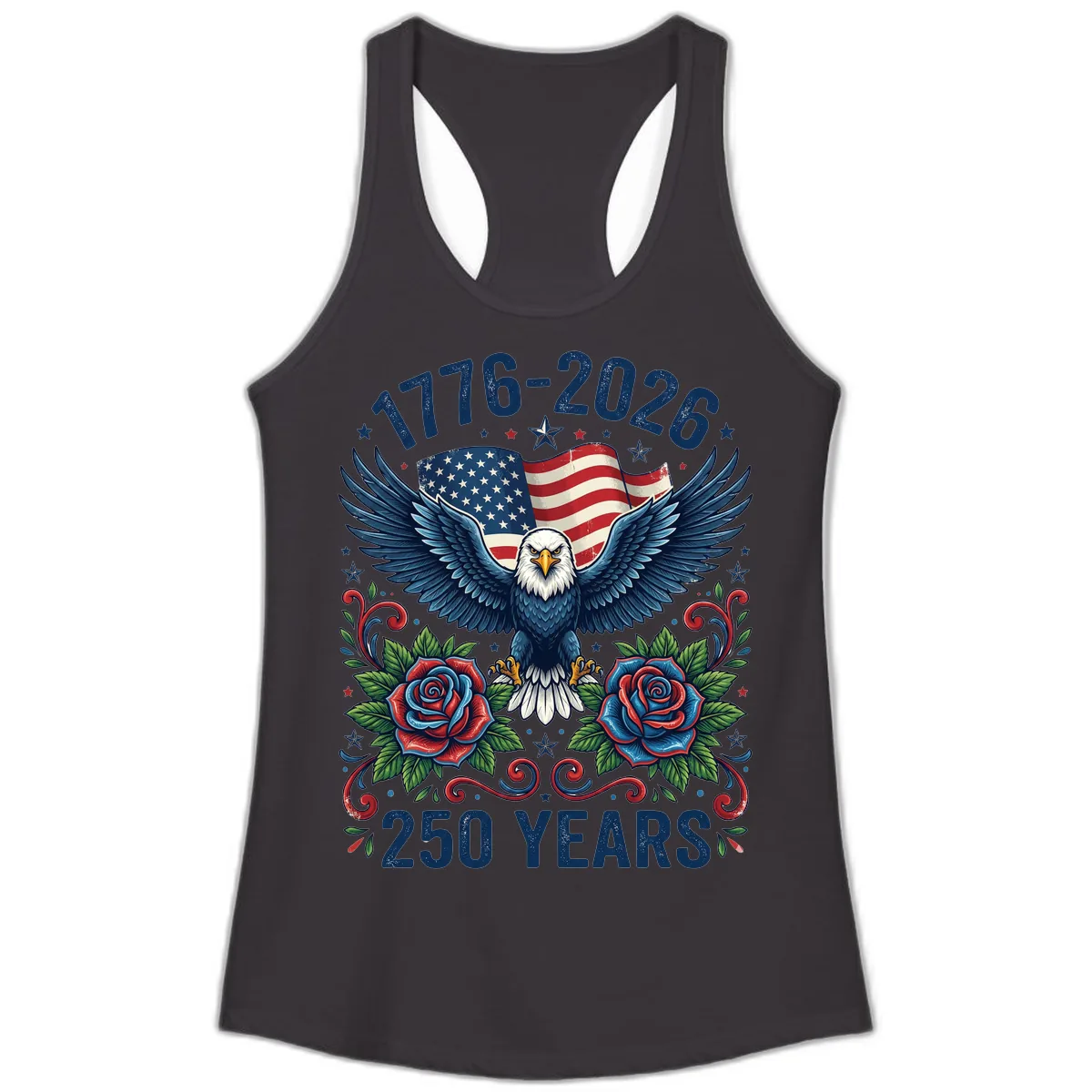 American Eagle 250th Anniversary Ladies Tank in Black