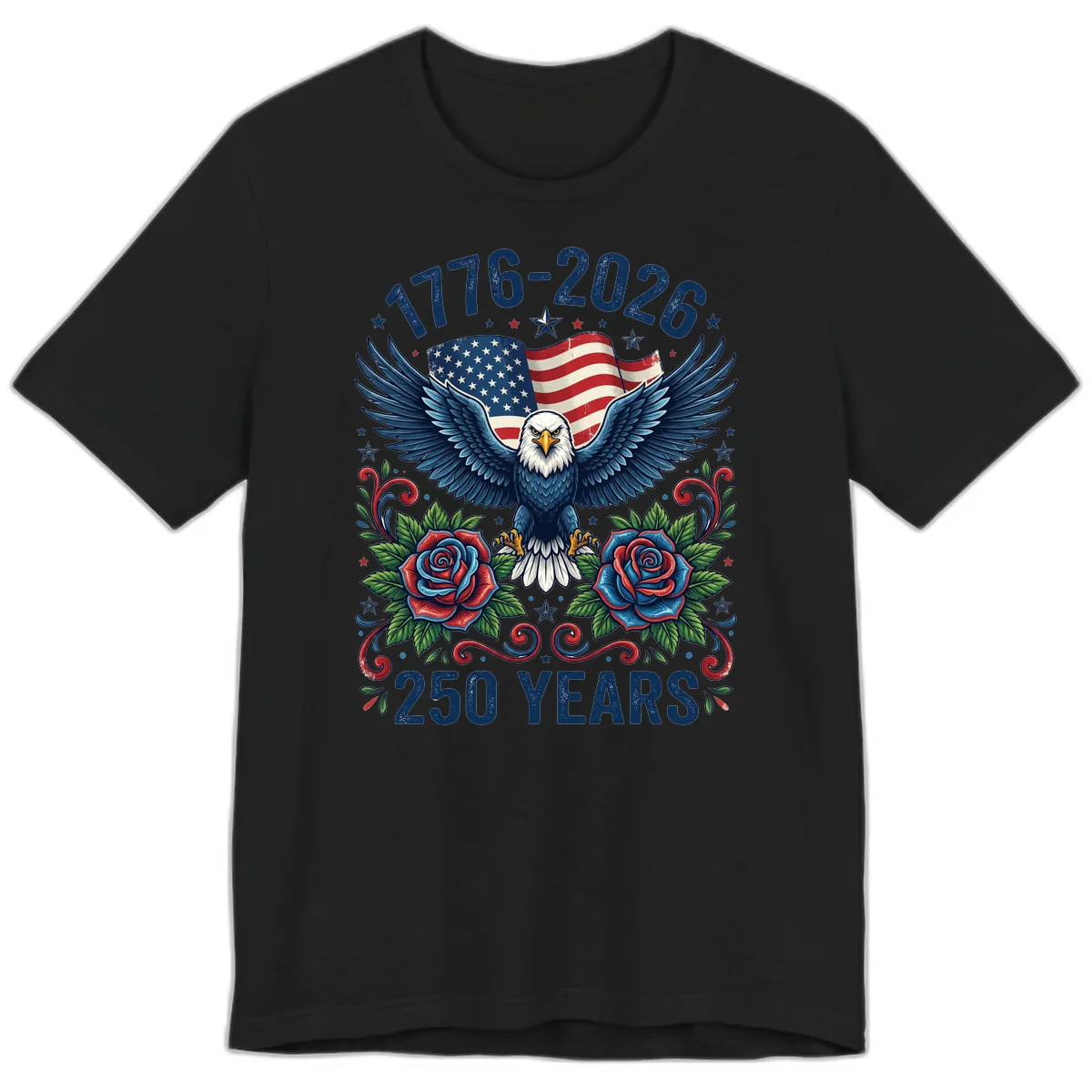 American Eagle 250th Anniversary Premium T-Shirt in Black