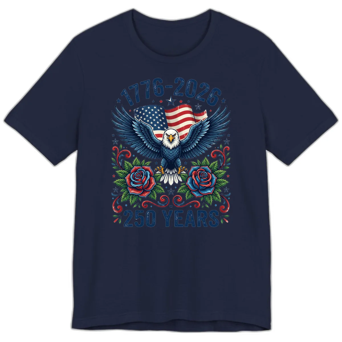 American Eagle 250th Anniversary Premium T-Shirt in Navy