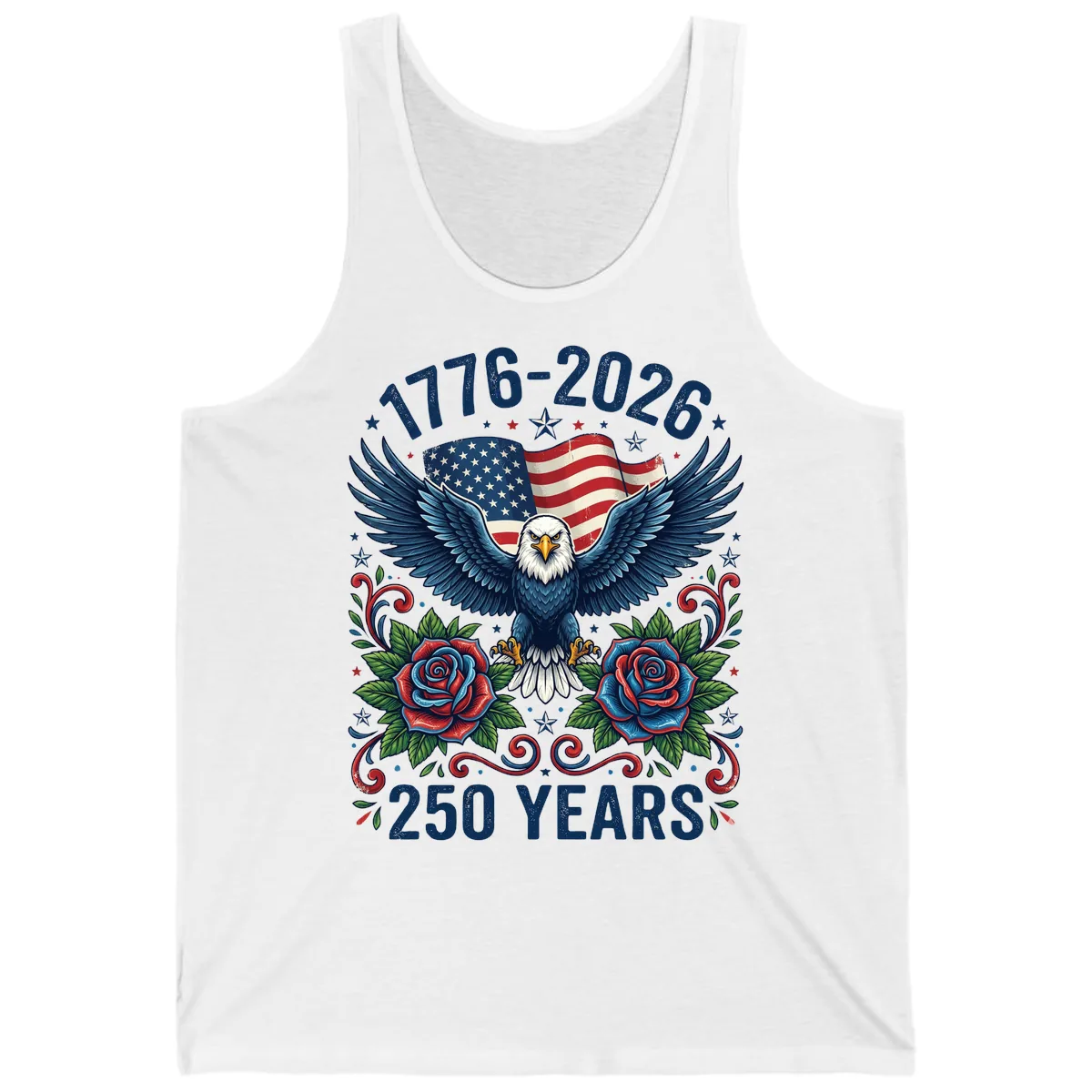 American Eagle 250th Anniversary Tank in White